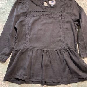 Gray peasant top